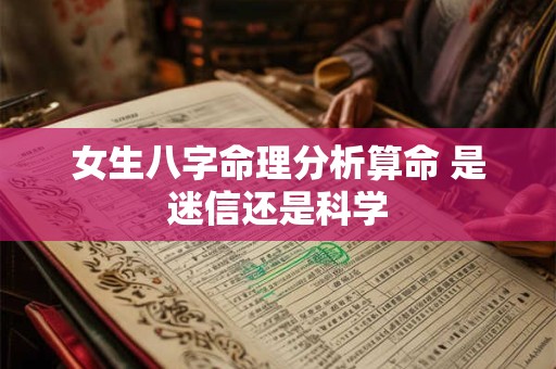 女生八字命理分析算命 是迷信还是科学 女生八字命理分析算命 是迷信还是科学