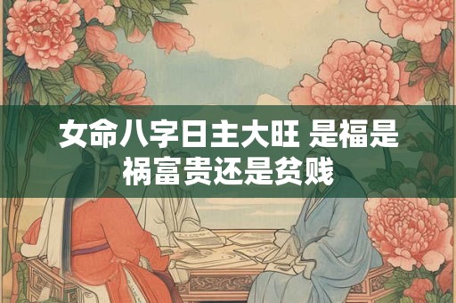 女命八字日主大旺 是福是祸富贵还是贫贱