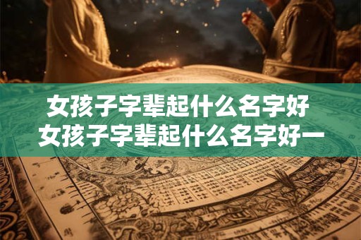 女孩子字辈起什么名字好 女孩子字辈起什么名字好一点