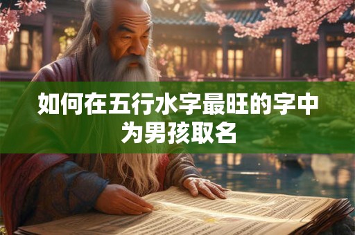 如何在五行水字最旺的字中为男孩取名