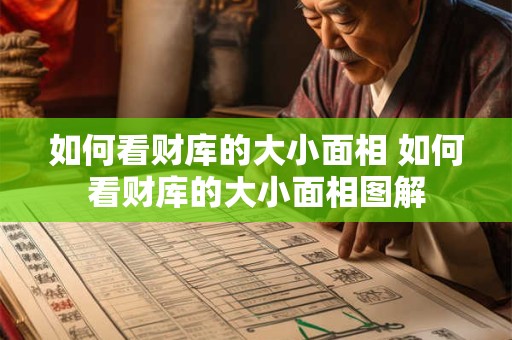 如何看财库的大小面相 如何看财库的大小面相图解