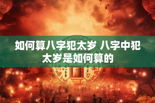 如何算八字犯太岁 八字中犯太岁是如何算的