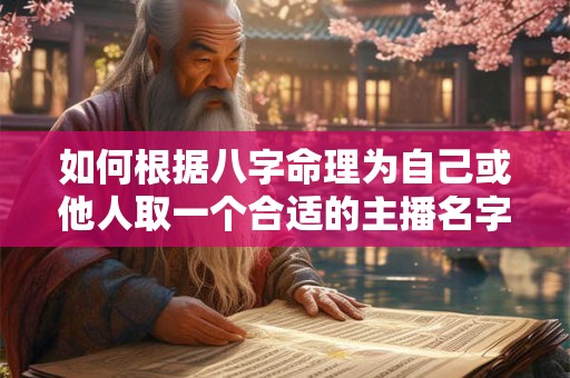 如何根据八字命理为自己或他人取一个合适的主播名字