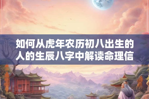 如何从虎年农历初八出生的人的生辰八字中解读命理信息