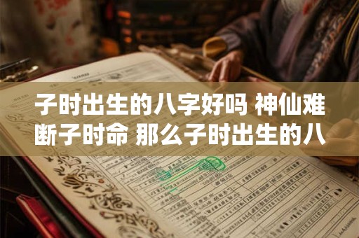 子时出生的八字好吗 神仙难断子时命 那么子时出生的八字究竟好不好