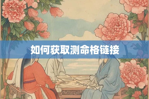 如何获取测命格链接 如何获取测命格链接