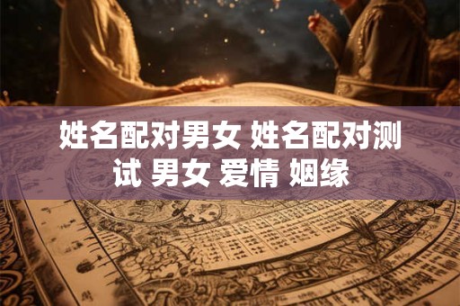 姓名配对男女 姓名配对测试 男女 爱情 姻缘