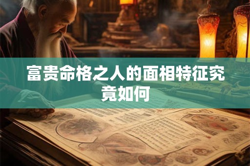 富贵命格之人的面相特征究竟如何