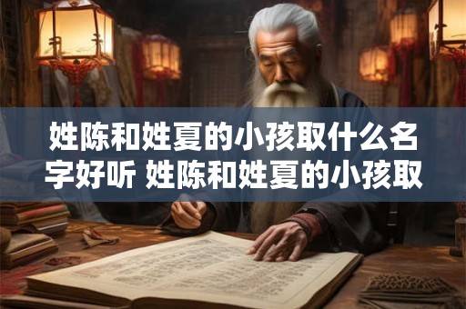 姓陈和姓夏的小孩取什么名字好听 姓陈和姓夏的小孩取什么名字好听点