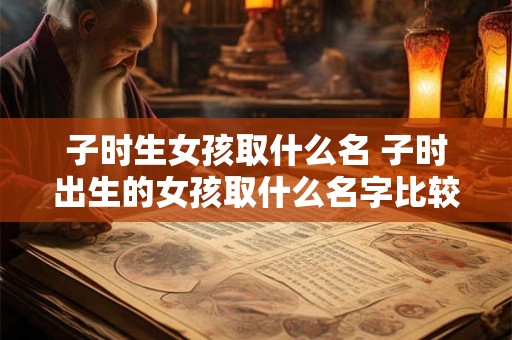 子时生女孩取什么名 子时出生的女孩取什么名字比较好