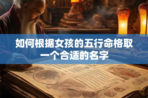 如何根据女孩的五行命格取一个合适的名字