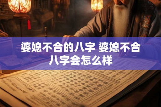 婆媳不合的八字 婆媳不合八字会怎么样