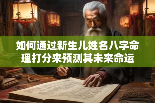 如何通过新生儿姓名八字命理打分来预测其未来命运