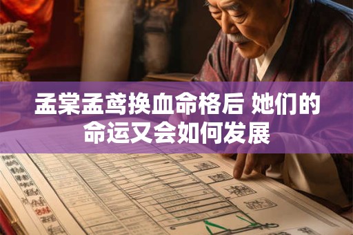 孟棠孟鸢换血命格后 她们的命运又会如何发展