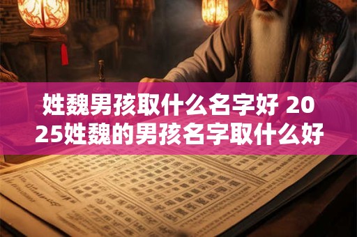姓魏男孩取什么名字好 2025姓魏的男孩名字取什么好
