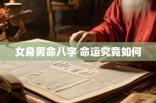 女身男命八字 命运究竟如何