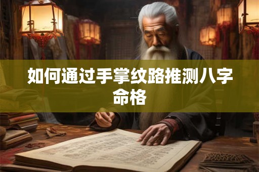 如何通过手掌纹路推测八字命格