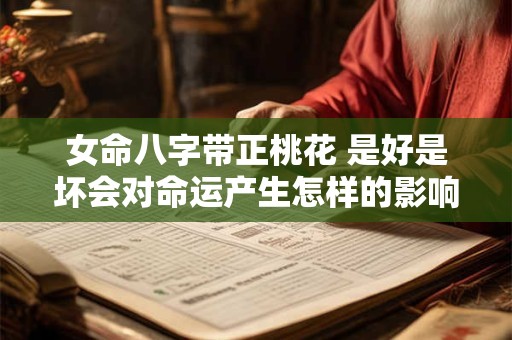 女命八字带正桃花 是好是坏会对命运产生怎样的影响