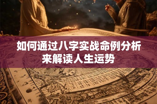 如何通过八字实战命例分析来解读人生运势