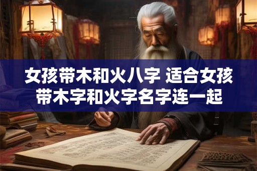 女孩带木和火八字 适合女孩带木字和火字名字连一起