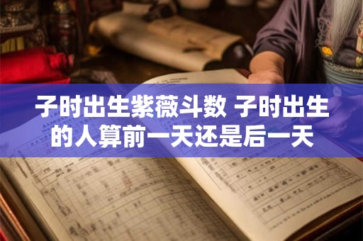 子时出生紫薇斗数 子时出生的人算前一天还是后一天