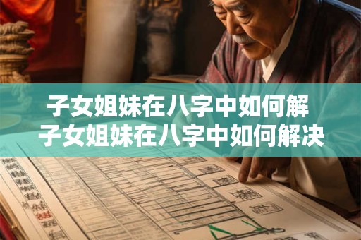 子女姐妹在八字中如何解 子女姐妹在八字中如何解决婚姻