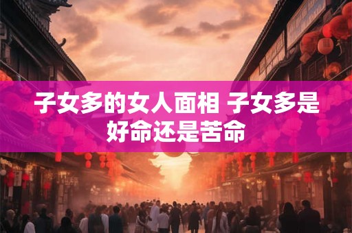 子女多的女人面相 子女多是好命还是苦命