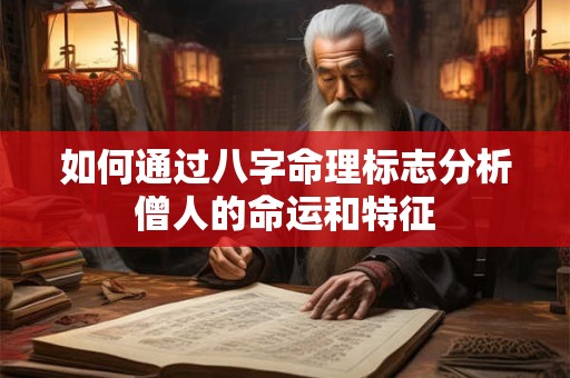 如何通过八字命理标志分析僧人的命运和特征