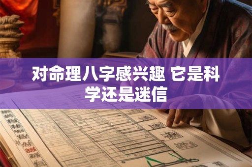 详细阅读:对命理八字感兴趣 它是科学还是迷信 对命理八字感兴趣 它是科学还是迷信
