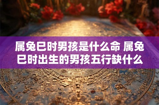 属兔巳时男孩是什么命 属兔巳时出生的男孩五行缺什么