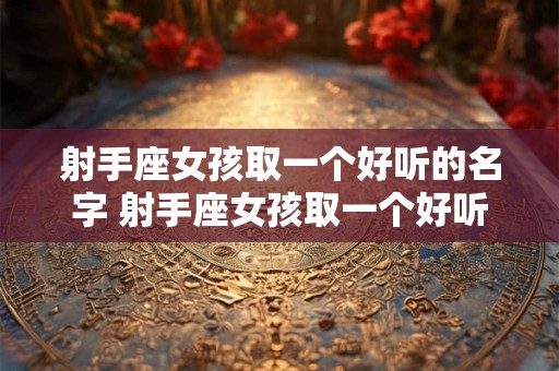 射手座女孩取一个好听的名字 射手座女孩取一个好听的名字有哪些