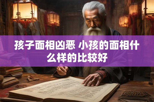孩子面相凶恶 小孩的面相什么样的比较好