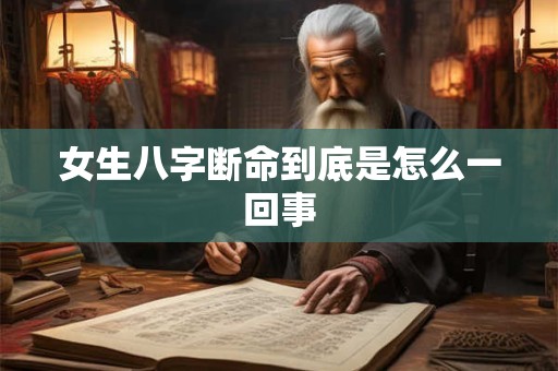 女生八字断命到底是怎么一回事
