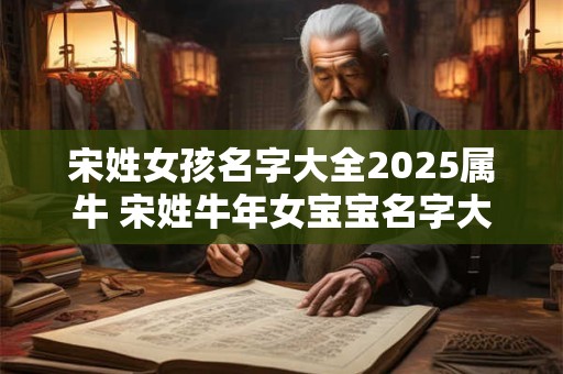 宋姓女孩名字大全2025属牛 宋姓牛年女宝宝名字大全2025有寓意
