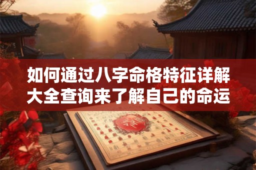 如何通过八字命格特征详解大全查询来了解自己的命运