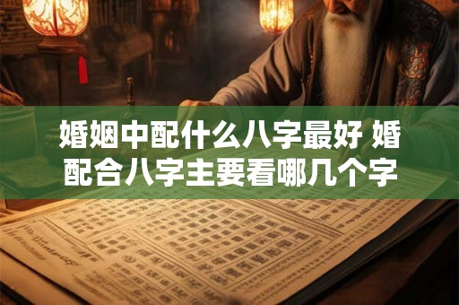 婚姻中配什么八字最好 婚配合八字主要看哪几个字