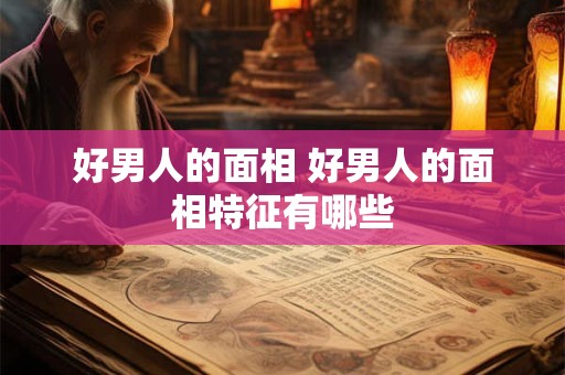 好男人的面相 好男人的面相特征有哪些