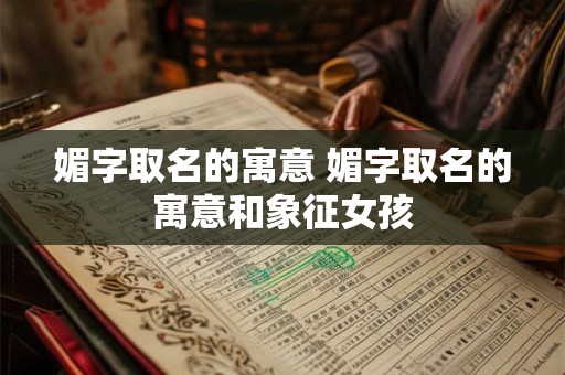 媚字取名的寓意 媚字取名的寓意和象征女孩