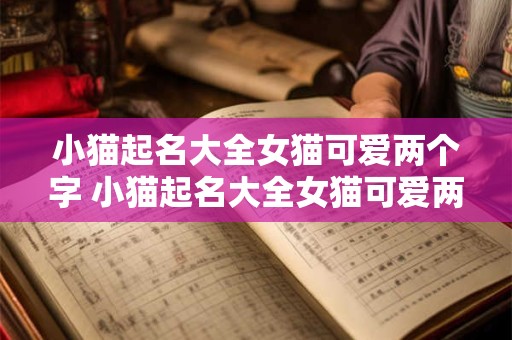 小猫起名大全女猫可爱两个字 小猫起名大全女猫可爱两个字的名字