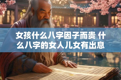 女孩什么八字因子而贵 什么八字的女人儿女有出息