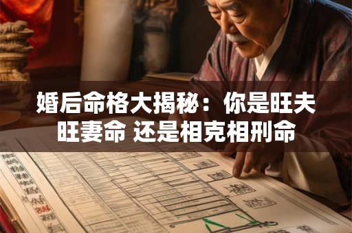 婚后命格大揭秘：你是旺夫旺妻命 还是相克相刑命