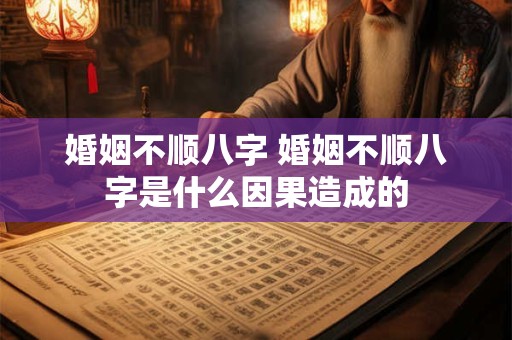 婚姻不顺八字 婚姻不顺八字是什么因果造成的 婚姻不顺八字 婚姻不顺八字是什么因果造成的