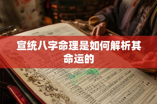 宣统八字命理是如何解析其命运的