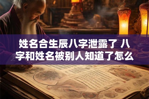 姓名合生辰八字泄露了 八字和姓名被别人知道了怎么办 姓名合生辰八字泄露了 八字和姓名被别人知道了怎么办