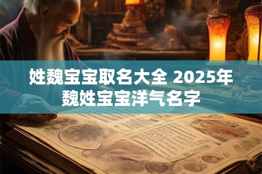 姓魏宝宝取名大全 2025年魏姓宝宝洋气名字