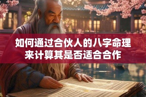 如何通过合伙人的八字命理来计算其是否适合合作