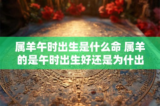 属羊午时出生是什么命 属羊的是午时出生好还是为什出生好呢