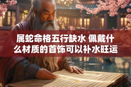 属蛇命格五行缺水 佩戴什么材质的首饰可以补水旺运