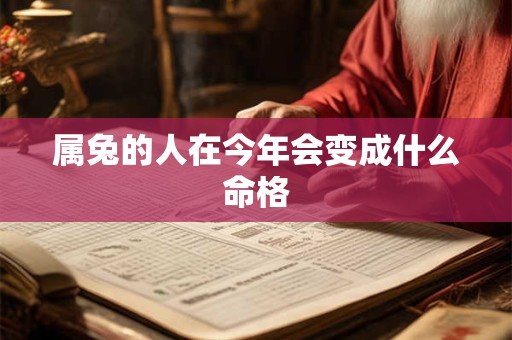 属兔的人在今年会变成什么命格