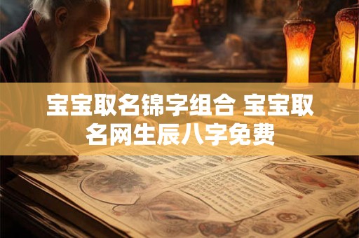 宝宝取名锦字组合 宝宝取名网生辰八字免费